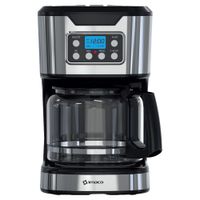 Cafetera Digital IMACO 12 Tazas CM1282 Acero y Negro