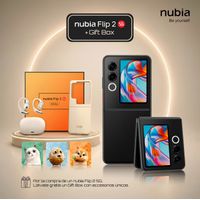 Smartphone ZTE Nubia Flip 2 512GB+12GB 5G Negro + Gift
