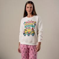 Pijama Mujer Minions Sunny Universal Manga Larga