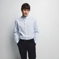 Camisa Hombre Sfera Estampada Raya Blanco