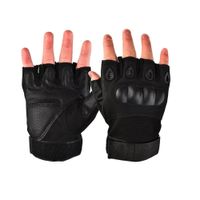 GUANTES TÁCTICOS DE MEDIO DEDO PARA HOMBRE NEGRO S/M