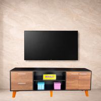 Aparador Vintage Mueble Aparador Mueble TV 75 Wengue Caramelo