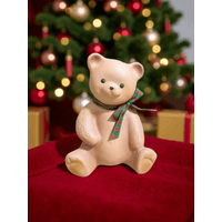 Adorno Oso de Peluche Navidad 17x14x21 cm