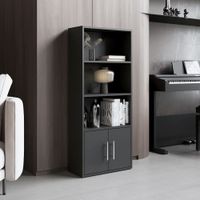 Biblioteca Eco Joy 2 Puertas 4 Niveles Wengue