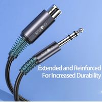 Cable 3m XLR Hembra 6.35mm TRS PLUG Pvc Original Microfono DJ