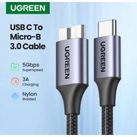 Cable Usb C Micro B 3.0 Windows Premium - 50cm Pc Nylon