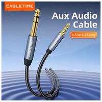 Cable PREMIUM 3.5mm 6.35mm PLUG Aux 5m Estereo Nylon PC Android