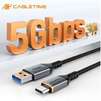 Cable 2m USB-A 3.0 USB-C Carga Rapida PREMIUM Nylon Android PC