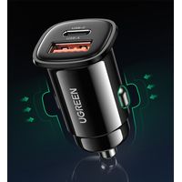 NANO Cargador Auto Carga Rapida Usb Tipo-C 30w Dual