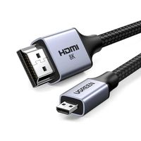 Cable 2.1 Micro Hdmi (2m) PREMIUM Nylon 8K 3D eARC Tv