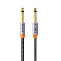 Cable 3m Jack Mono Audio Premium Macho Nylon 6.35mm Ts Mp3