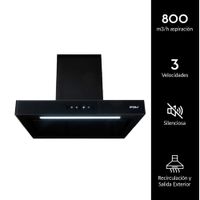 Campana Decorativa FDV 60cm Chef Glass Negro