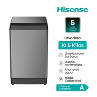 Lavadora Hisense 10.5KG Carga Superior WT3K1131UT