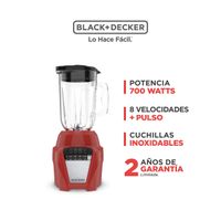 Licuadora BLACK+DECKER 1.25L BL0876-1RDCL Rojo