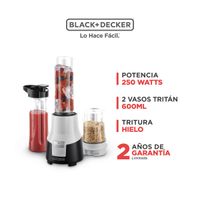 Licuadora Personal BLACK+DECKER 1.4L PB22340-CL Blanco/Negro