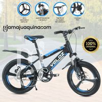 Bicicleta Deportiva Aro 20 «VELOZ» para Niños Azul