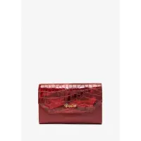 BILLETERA CUERO CROCO GLOW MIDI