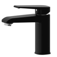 Mezcladora Monocamando negra de lavatorio mediana al mueble Metusa Maximum