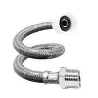 Tubo de abasto ULTRAFLEX® gris Metusa de polietileno reforzado 1/2"" x 1/2"" x 40 cm M-H para lavatori