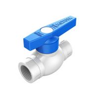 Válvula pesada esférica de PVC 3/4"" con hilos Metusa