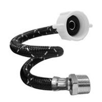 Tubo de abasto ULTRAFLEX® negro Metusa de polietileno reforzado 1/2"" x 7/8"" x 40 cm M-H para inodoro