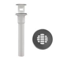 Desagüe con rejilla de acero inoxidable de 1 1/4""x10"" Metusa