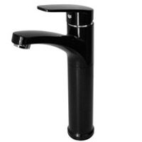 Mezcladora Monocomando negra de lavatorio alta al mueble Metusa Mystic