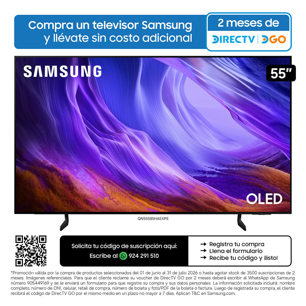 Televisor SAMSUNG OLED 55" UHD 4K Smart TV S85H Vision AI