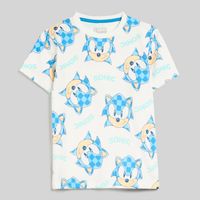 Polo Manga Corta Para Niño Snc-0734 Sonic