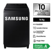 Lavadora Samsung EcoBubble™ 16Kg Negra WA16CG6441BVPE