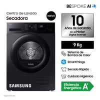 Secadora Samsung Bespoke AI 9Kg DV90CGC2A0ABPE Negra