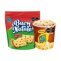 Pack D'ONOFRIO: Panetón Buen Natale Bolsa 750g + Helado Peziduri Chocochips Cremoso Pote 900ml