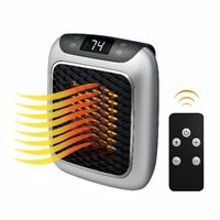 Máquina Calefactor Eléctrico con Control Remoto de 800 W Calentador Personal Portátil