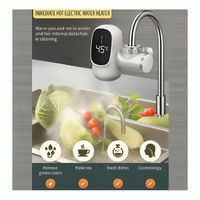 Calentador Agua Instantáneo Eléctrico Digital para Cocina Baño 3300W