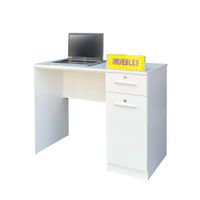 Escritorio de melamina 100 cm BETH color Blanco - TEMEL