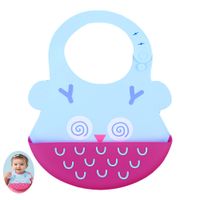 Babero Silicona Con Atrapa Comida Para Bebe Baby Froggie Buho