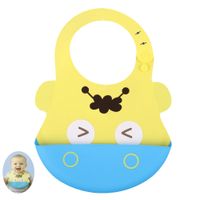 Babero Silicona Con Atrapa Comida Para Bebe Baby Froggie Hipopótamo