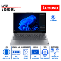 LAPTOP LENOVO V15 G5 IRL 15.6"" FHD TN CORE I3-1315U  8GB DDR5 512GB SSD SIN SISTEMA OPERATIVO