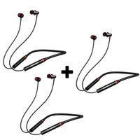 Audífonos inalámbricos Lenovo HE05X Combo x3 Negro Bluetooth 5.0