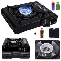 cocina a gas portatil 1 hornilla 2 en 1 + gas 480ml camping