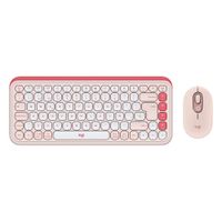 Teclado Y Mouse Logitech Pop Icon Bluetooth Wireless Rosa