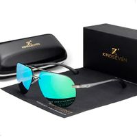 Lente De Sol Kingseven Aviador Proteccion Uv 400 Polarizado