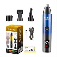 Cortadora De Cabello Kemei Km-255 4 En 1 Recargable Portatil
