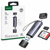 UGREEN CM185 Lector Dual SD TF USB-C USB 3.0 5Gbps Rápido