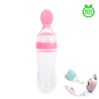 Biberon cuchara Para Bebe Baby Froggie Rosado
