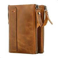 Billetera Hombre Cuero Genuino 2 Divisiones Rfid
