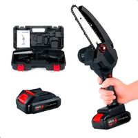 Mini sierra A Cadena Recargable Inalambrica Bateria 48v