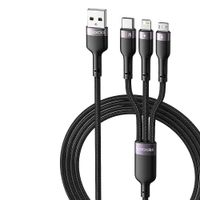 Cable Toocki 3 En 1 Usb Tipo C Ip Micro Carga Rápida 100w