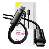 Cable Carga Rapida Baseus Tipo C - Tipo C 240w 3m Color Negro