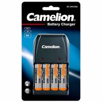 Cargador De Pilas Camelion Bc-0904sm + 4 Pilas Aa 2200mah